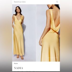 Meshki Nadia Lemon Dress